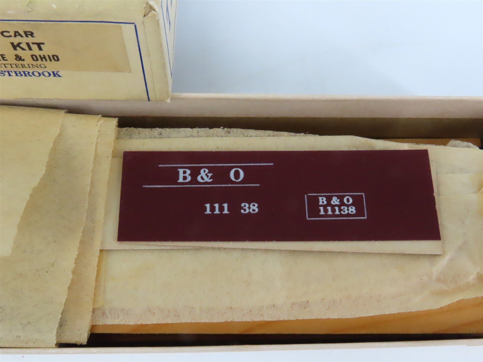 O Scale 2-Rail Westbrook Craftsman Kit B&O Baltimore & Ohio 40' Stock Car #11138