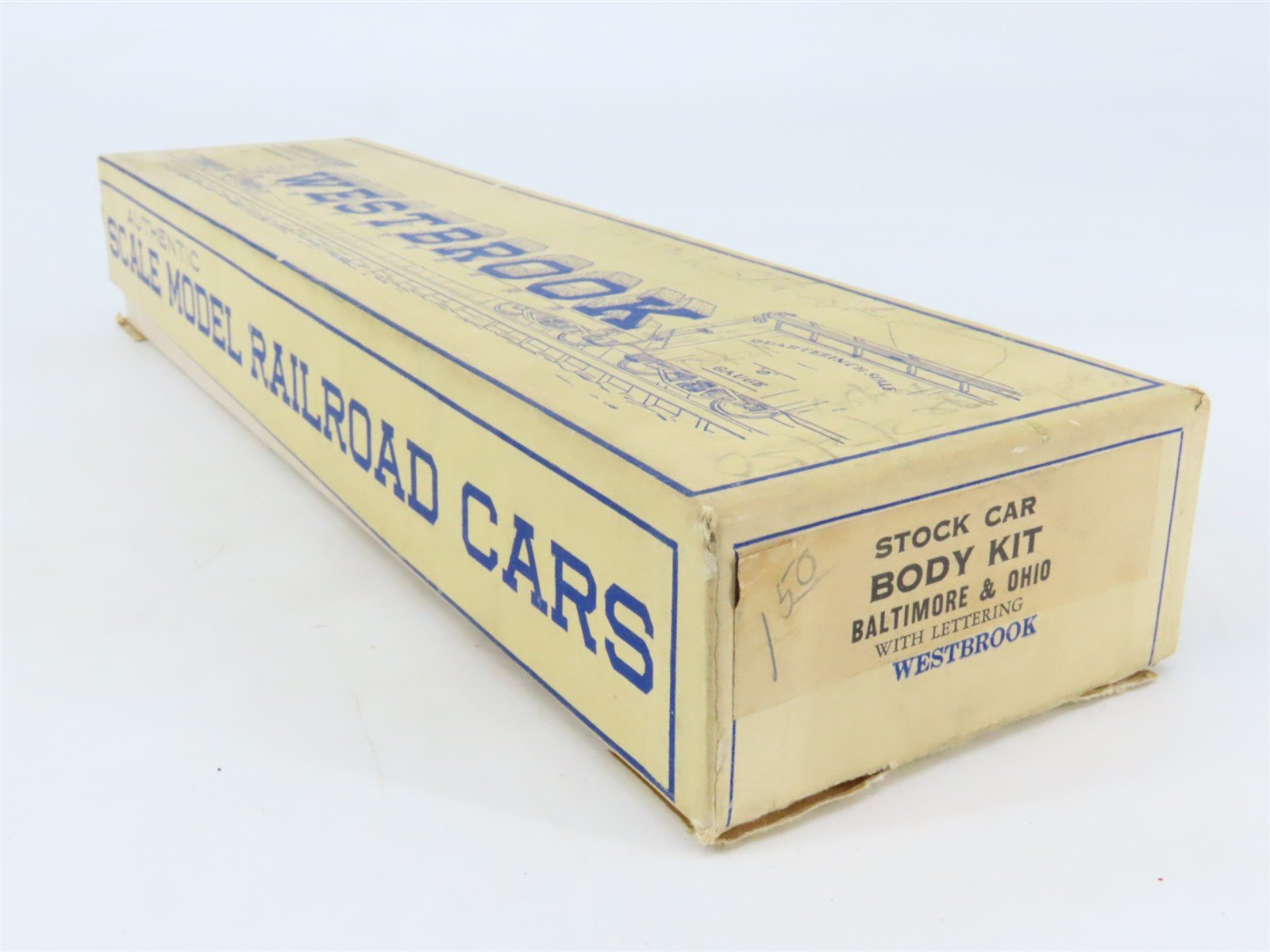 O Scale 2-Rail Westbrook Craftsman Kit B&O Baltimore & Ohio 40' Stock Car #11138