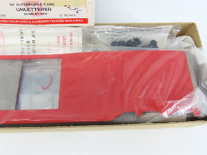 O Scale 2-Rail Reynolds Athearn Kit 0208 Unlettered Scarlet Red 50' Auto Box Car