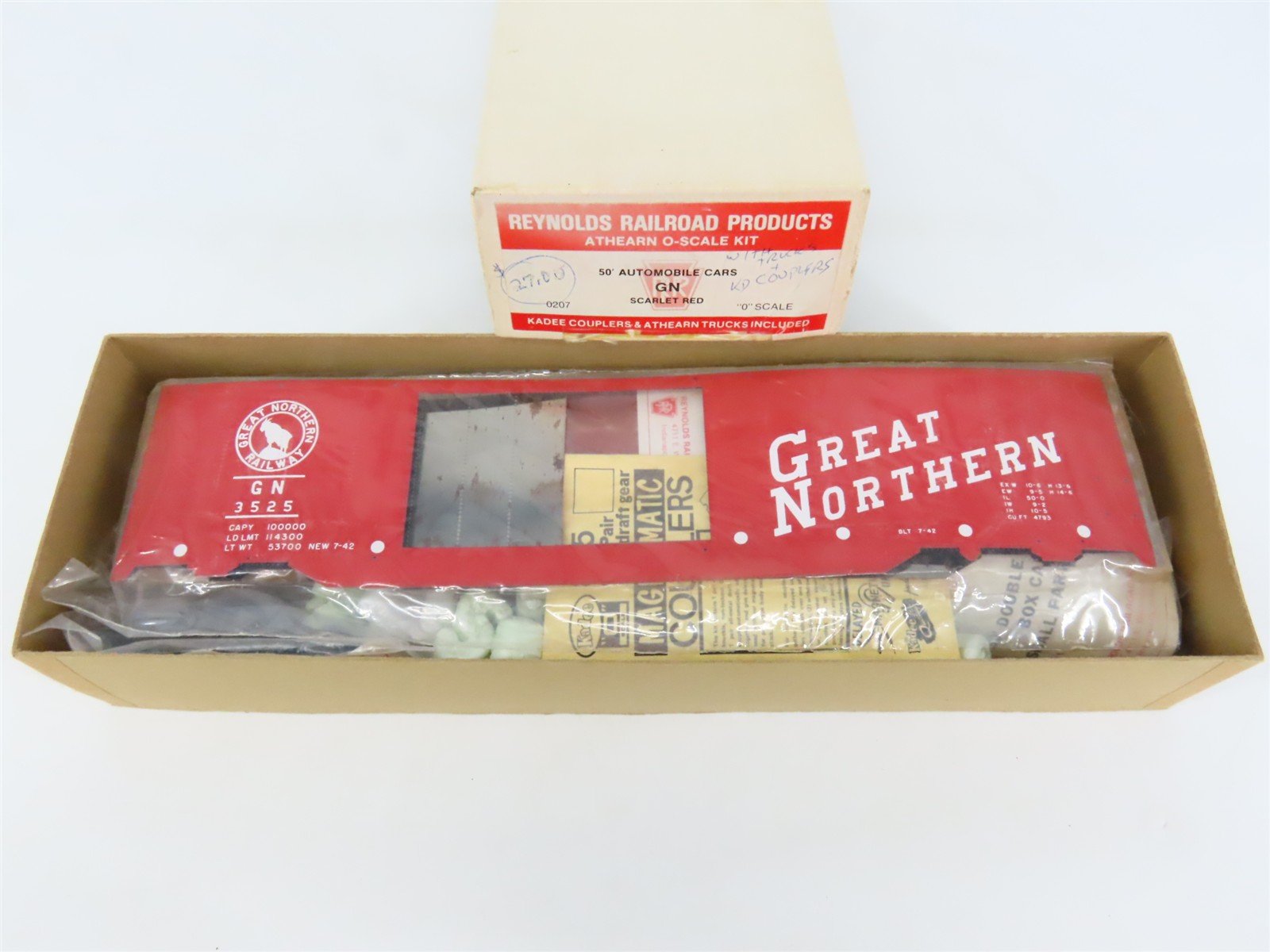 O Scale 2-Rail Reynolds Athearn Kit 0207 GN 