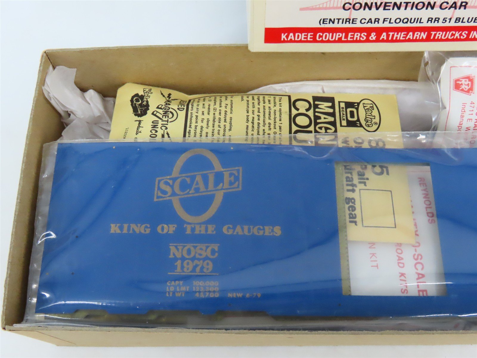 O Scale 2-Rail Reynolds Athearn Brass/Wood Kit NOSC 1979 Convention 40' Box Car