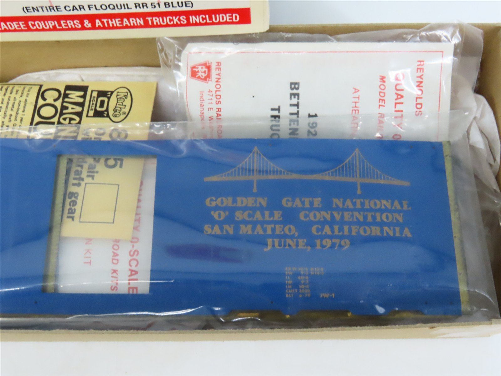 O Scale 2-Rail Reynolds Athearn Brass/Wood Kit NOSC 1979 Convention 40' Box Car