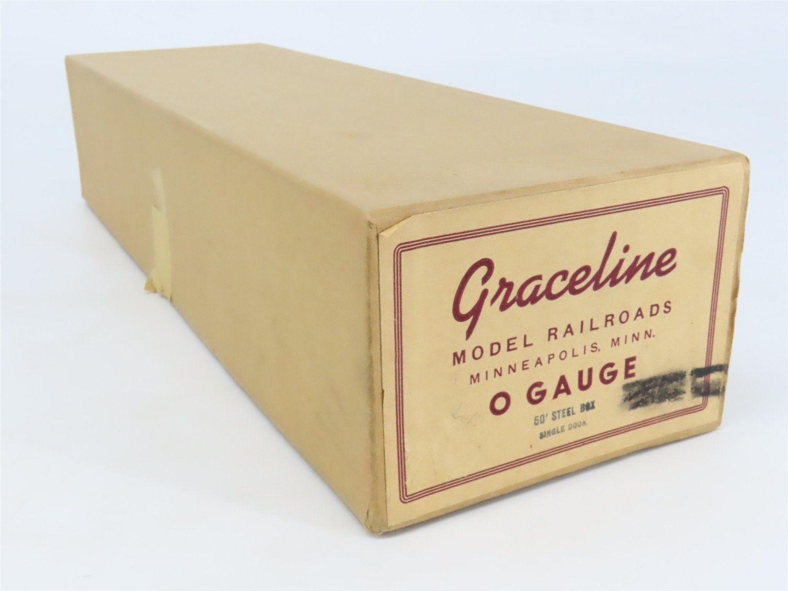 O Scale 2-Rail Graceline Kit Undecorated 50' Double Door Box Car