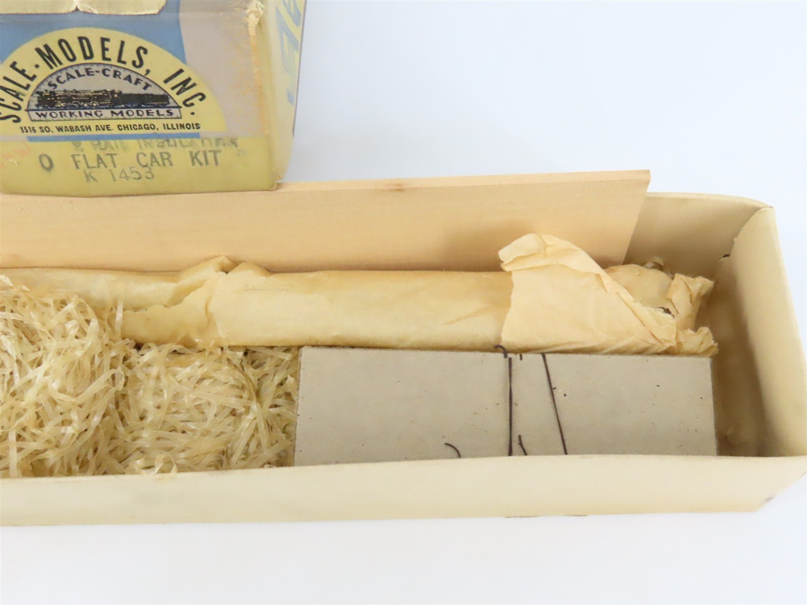O Scale 2-Rail Scale-Craft Kit #K1453 Undecorated 46' Flat Car