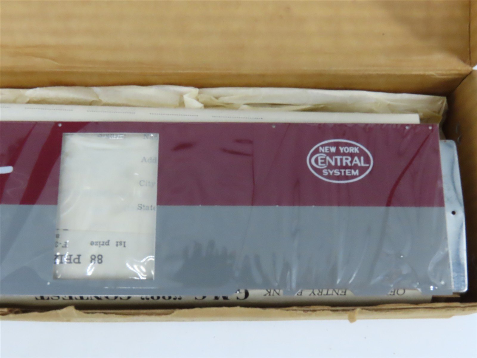 O Scale 2-Rail General Models Kit NYC Pacemaker 40' Steel Box Car #174157