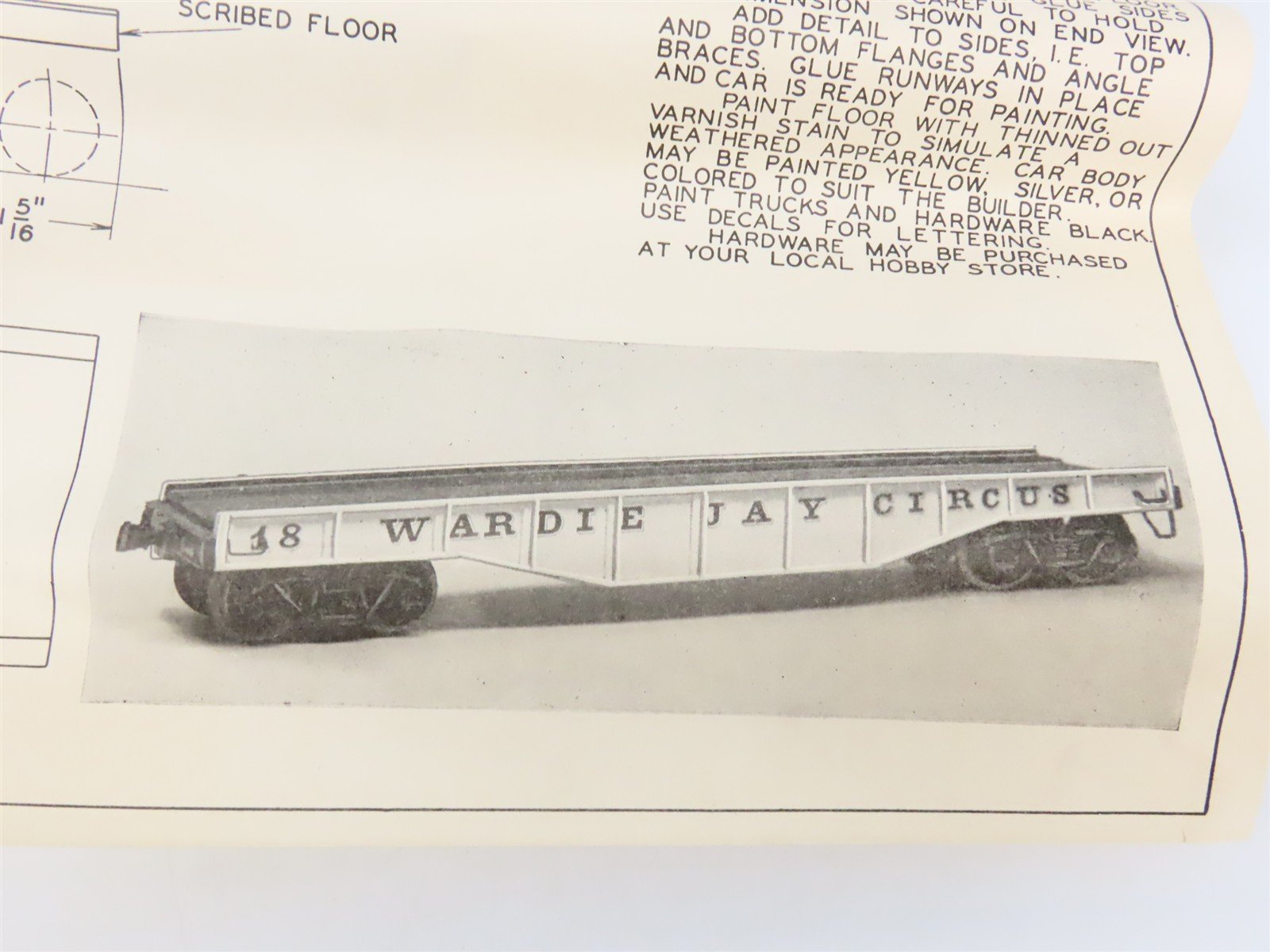 O 2-Rail Wardie Jay Craftsman Kit Undecorated 