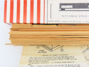 O Scale 2-Rail Circus Craft Craftsman Kit CW152 Undecorated 72' Circus Stock Car