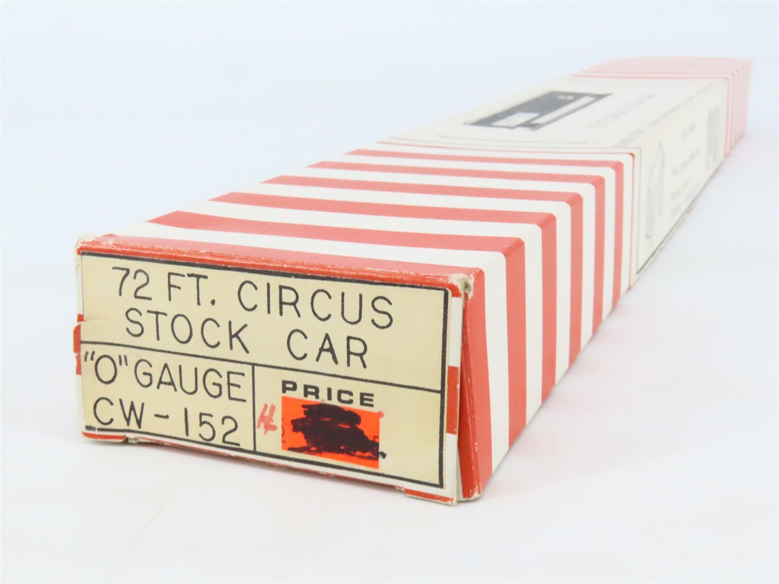 O Scale 2-Rail Circus Craft Craftsman Kit CW152 Undecorated 72' Circus Stock Car