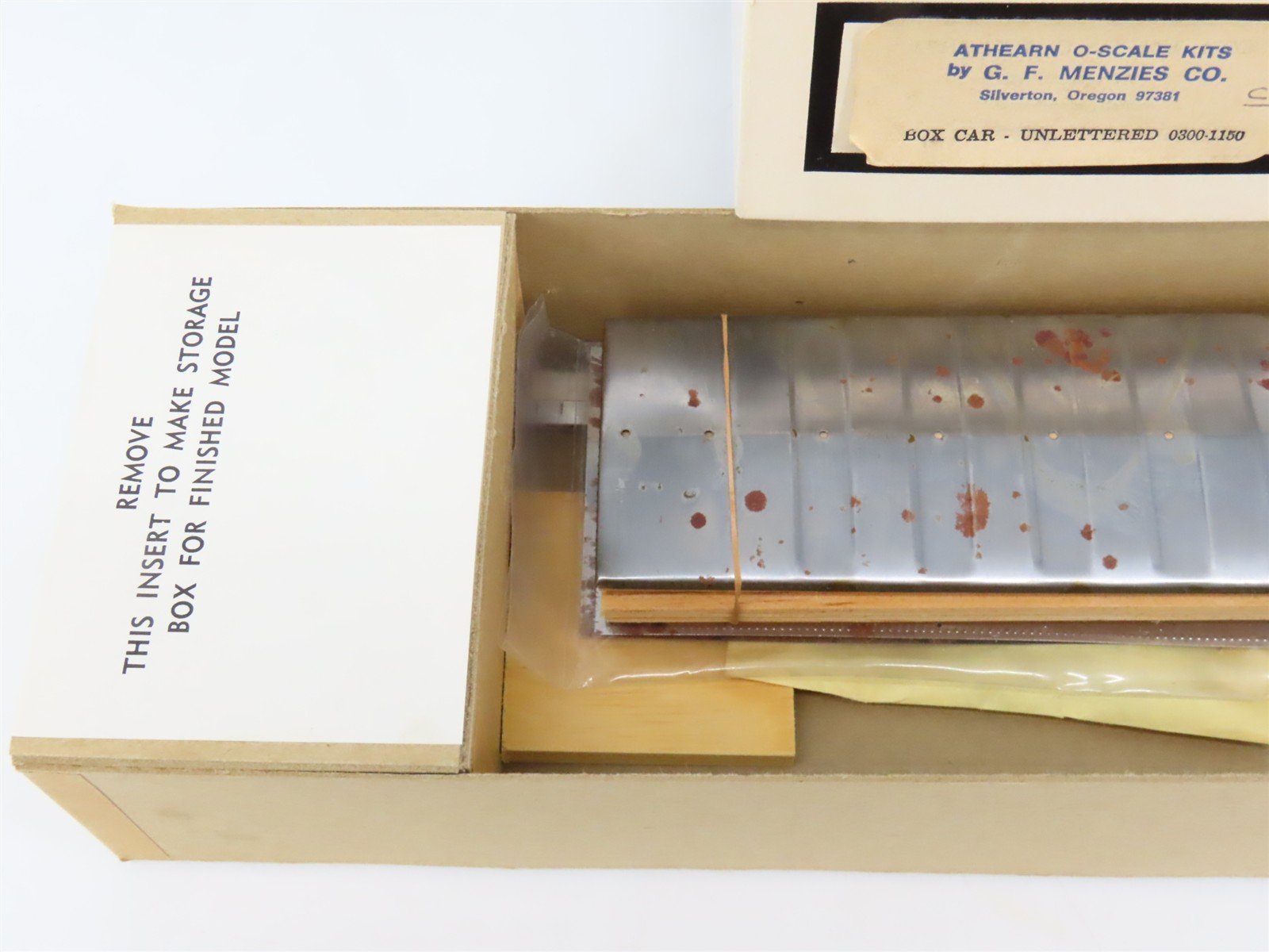 O Scale 2-Rail Athearn G. F. Menzies Kit Undecorated 50' Box Car