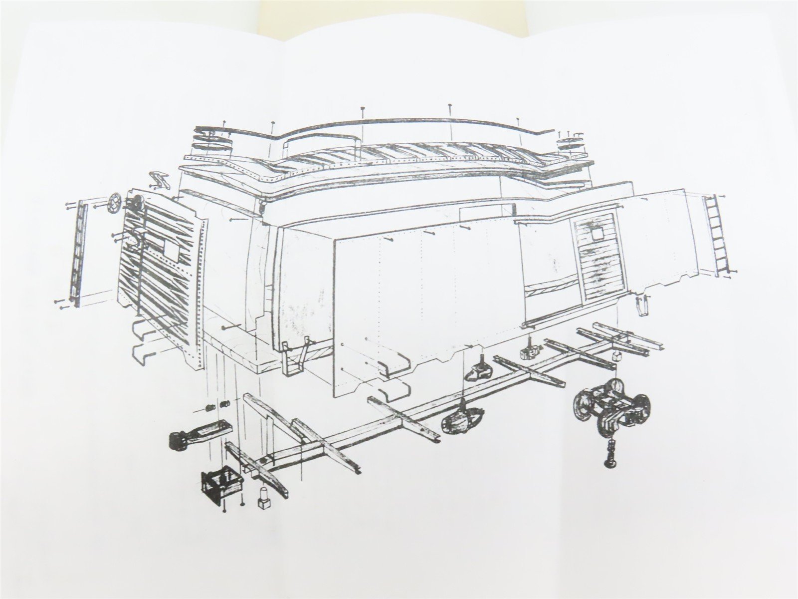 O Scale 2-Rail Athearn G. F. Menzies Kit 0305 M&StL 40' Steel Box Car #52673