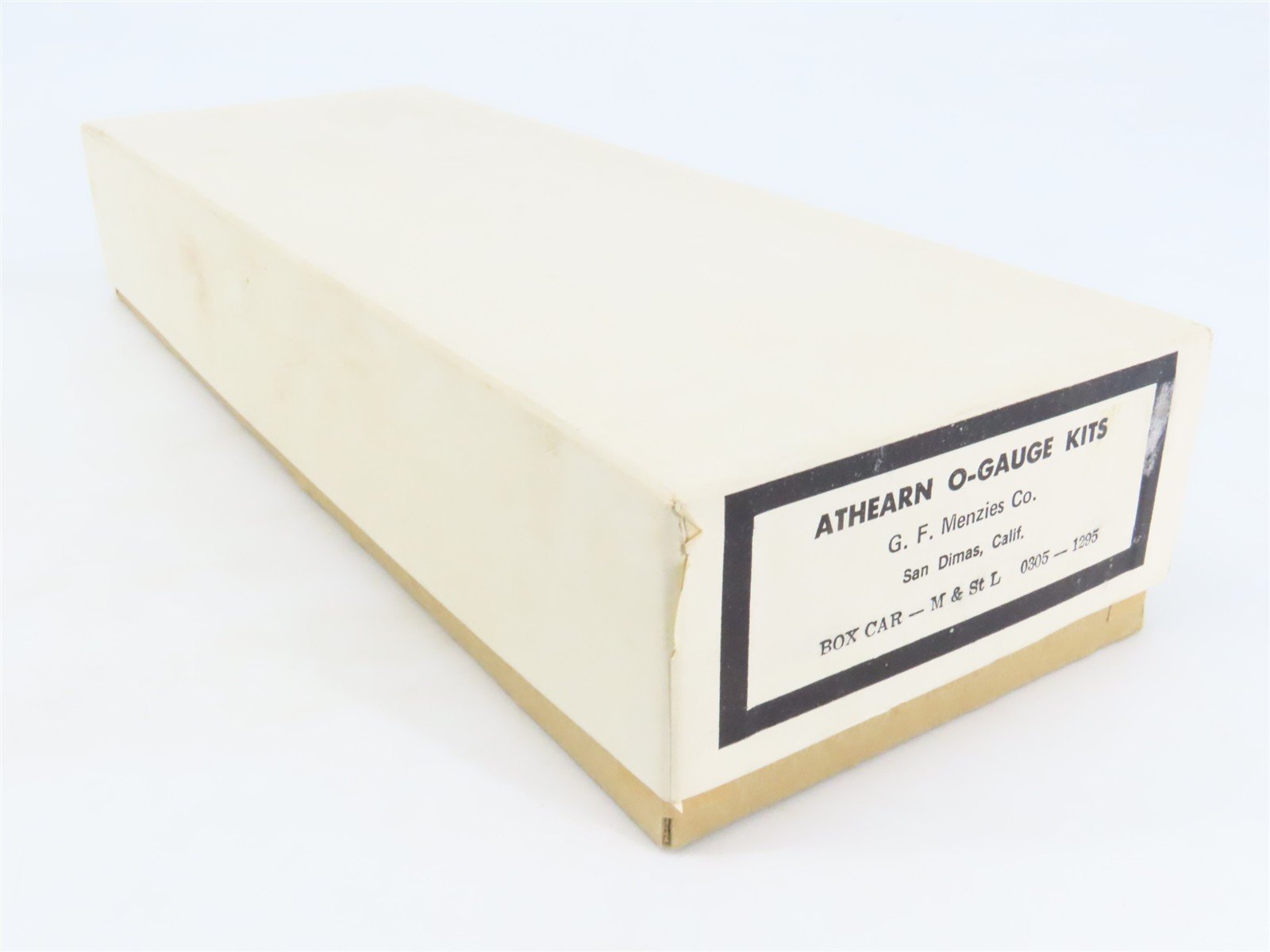O Scale 2-Rail Athearn G. F. Menzies Kit 0305 M&StL 40' Steel Box Car #52673