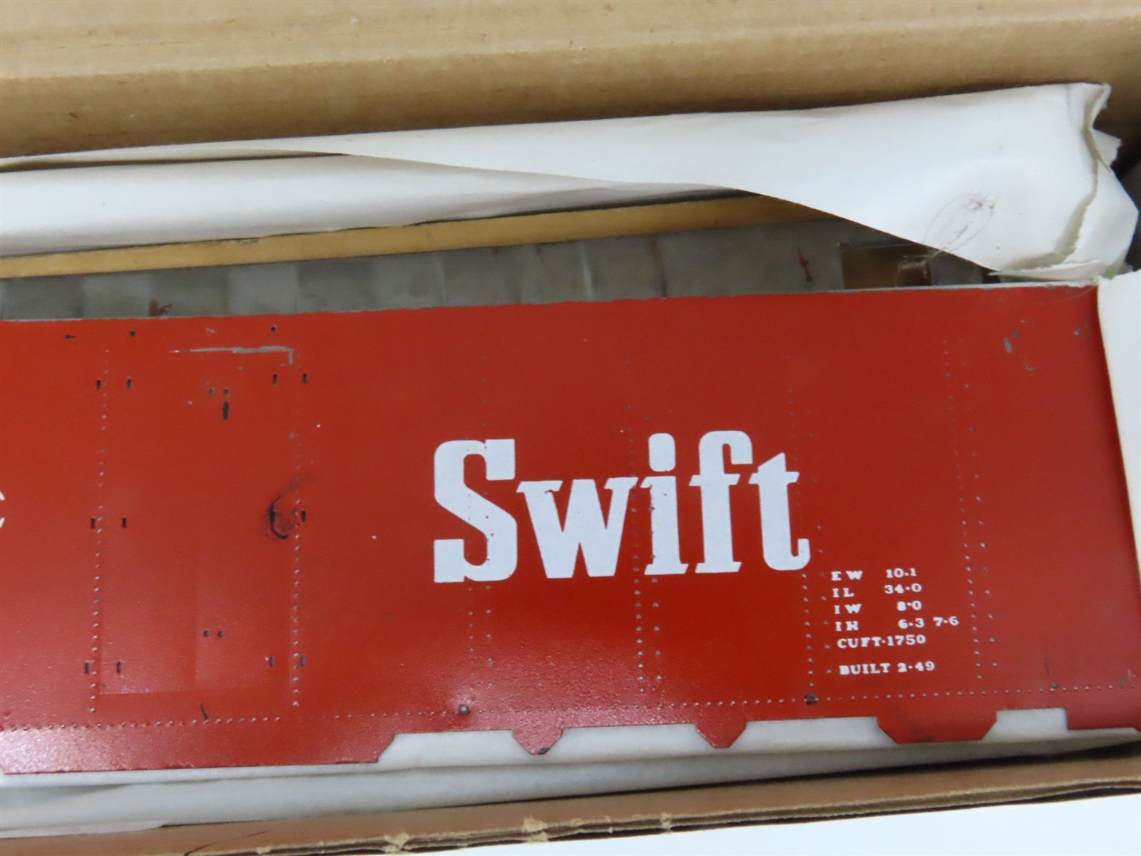 O Scale 2-Rail Athearn Kit SRLX Swift Refrigerator Line 40' Steel Reefer #12034