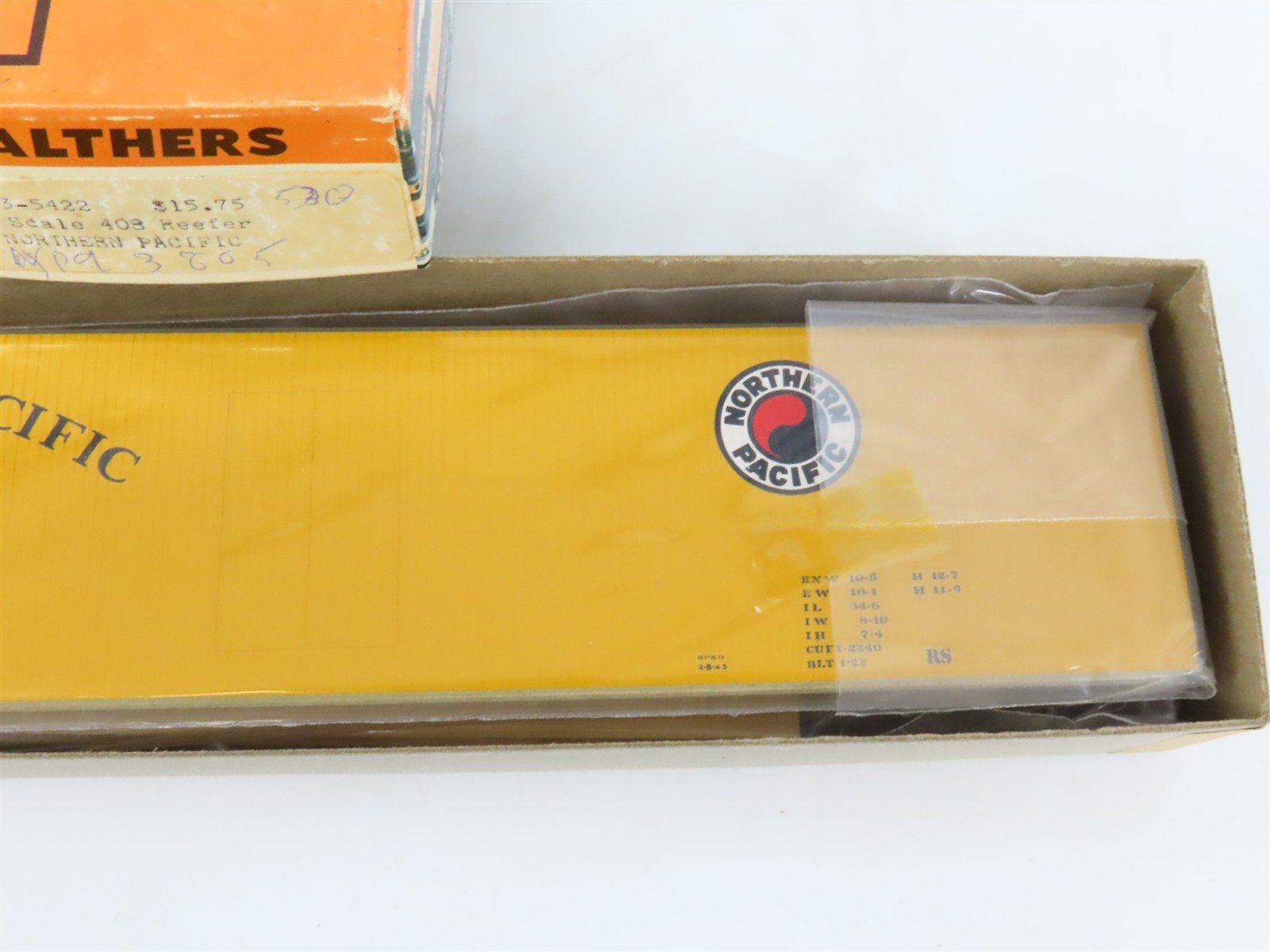 O Scale 2-Rail Walthers Craftsman Kit 933-5422 NP 40' Wood Reefer #93805