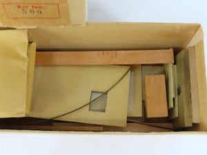 O Scale 2-Rail Train-Craft Craftsman Kit #509 Undecorated Wood Caboose w/ Cupola