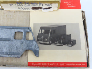 O 1/48 Scale Quality Craft Die-Cast Kit #540 Undecorated 1965 Chevrolet Step Van