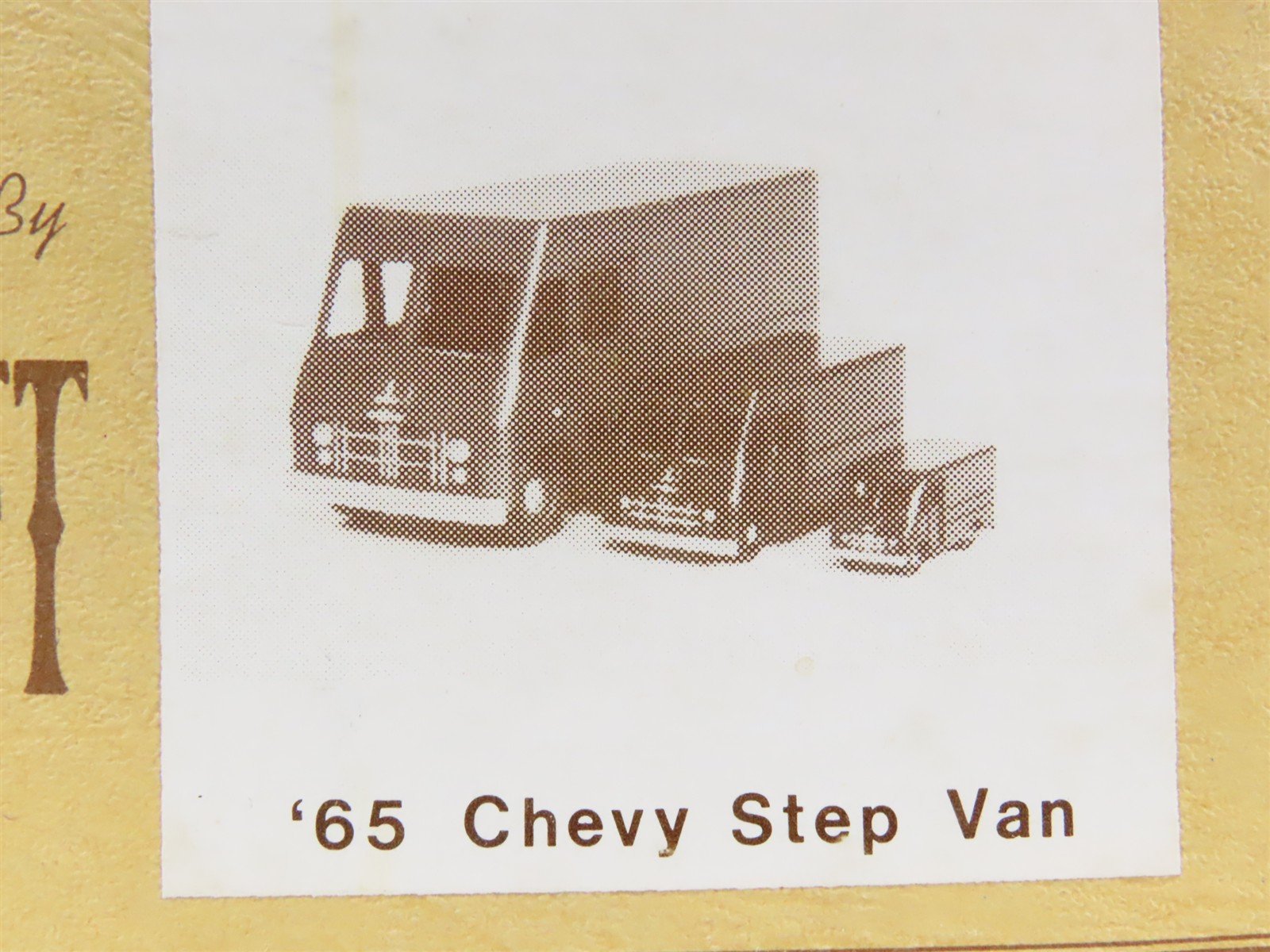 O 1/48 Scale Gloor-Craft Die-Cast Kit #540 Undecorated 1965 Chevrolet Step Van