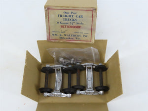 O Scale 2-Rail Vintage Walthers Metal Bettendorf Trucks w/ Metal Wheels - 1 Pair