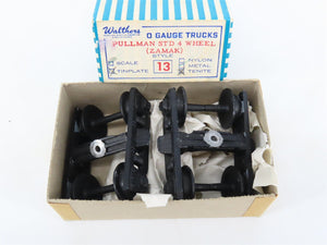 O 3-Rail Vintage Walthers Zamak Pullman 4-Wheel Trucks w/Tenite Wheels - 1 Pair