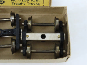 O Scale 2-Rail KTM #T-109 Die-Cast Roller Bearing Trucks w/Metal Wheels - 1 Pair