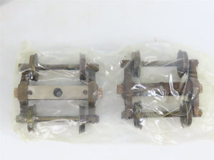 O 2-Rail US Hobbies / KTM #U-61 Leaf-Sprung Bettendorf Trucks w/Wheels - 1 Pair