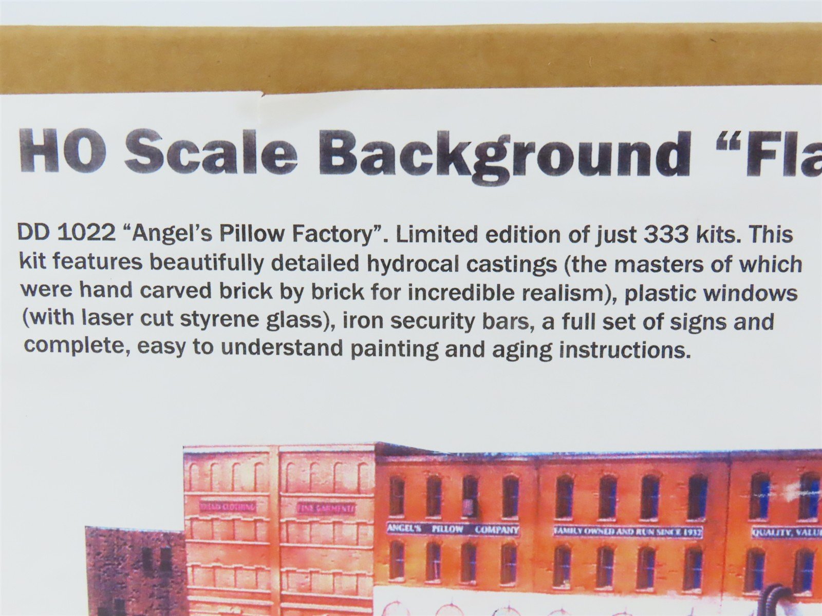HO Downtown Deco Hydrocal Kit #DD1022 Angel's Pillow Factory 