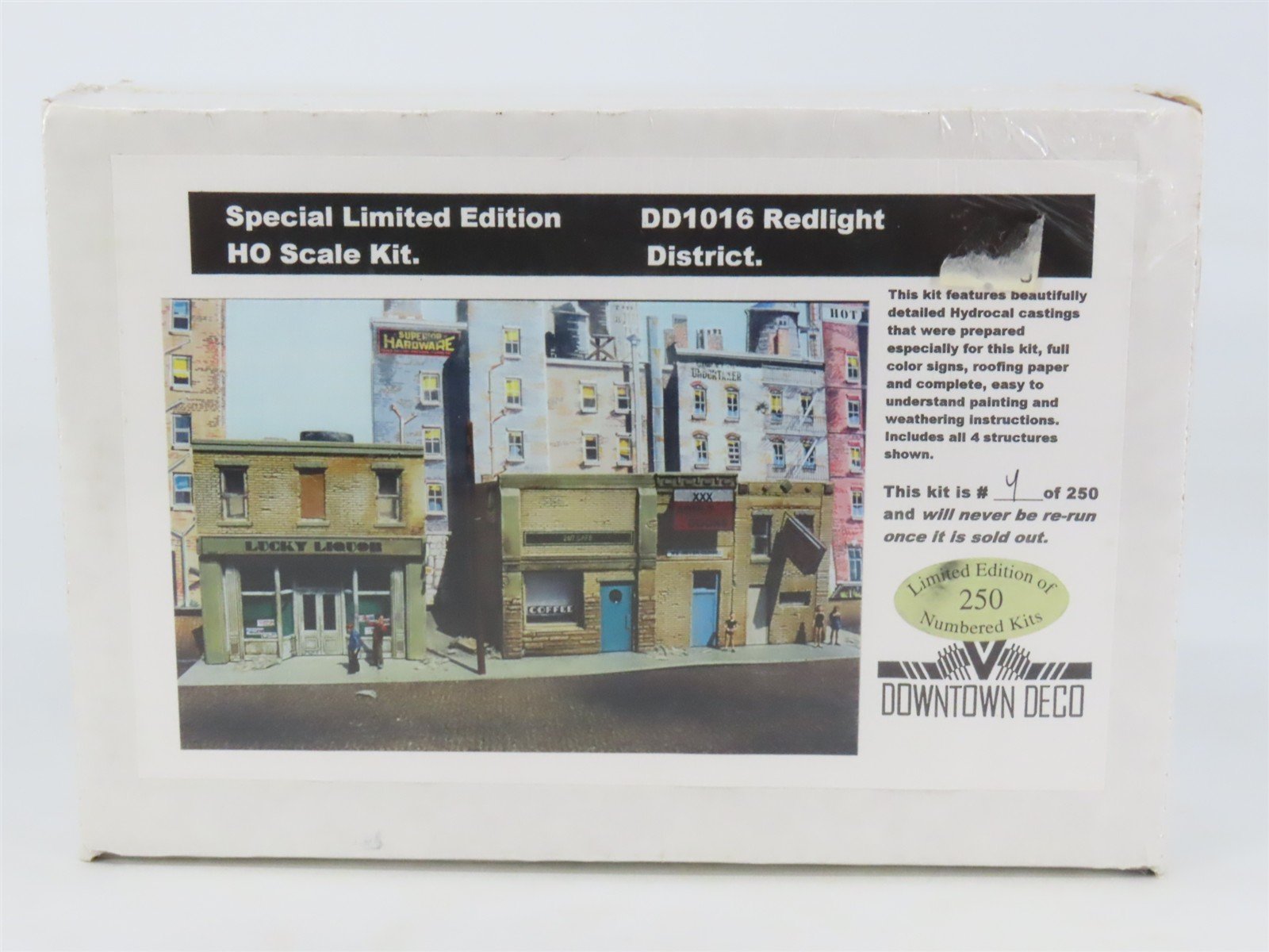 HO Downtown Deco Kit #DD1016 Redlight District - SEALED - Limited #4 of 250