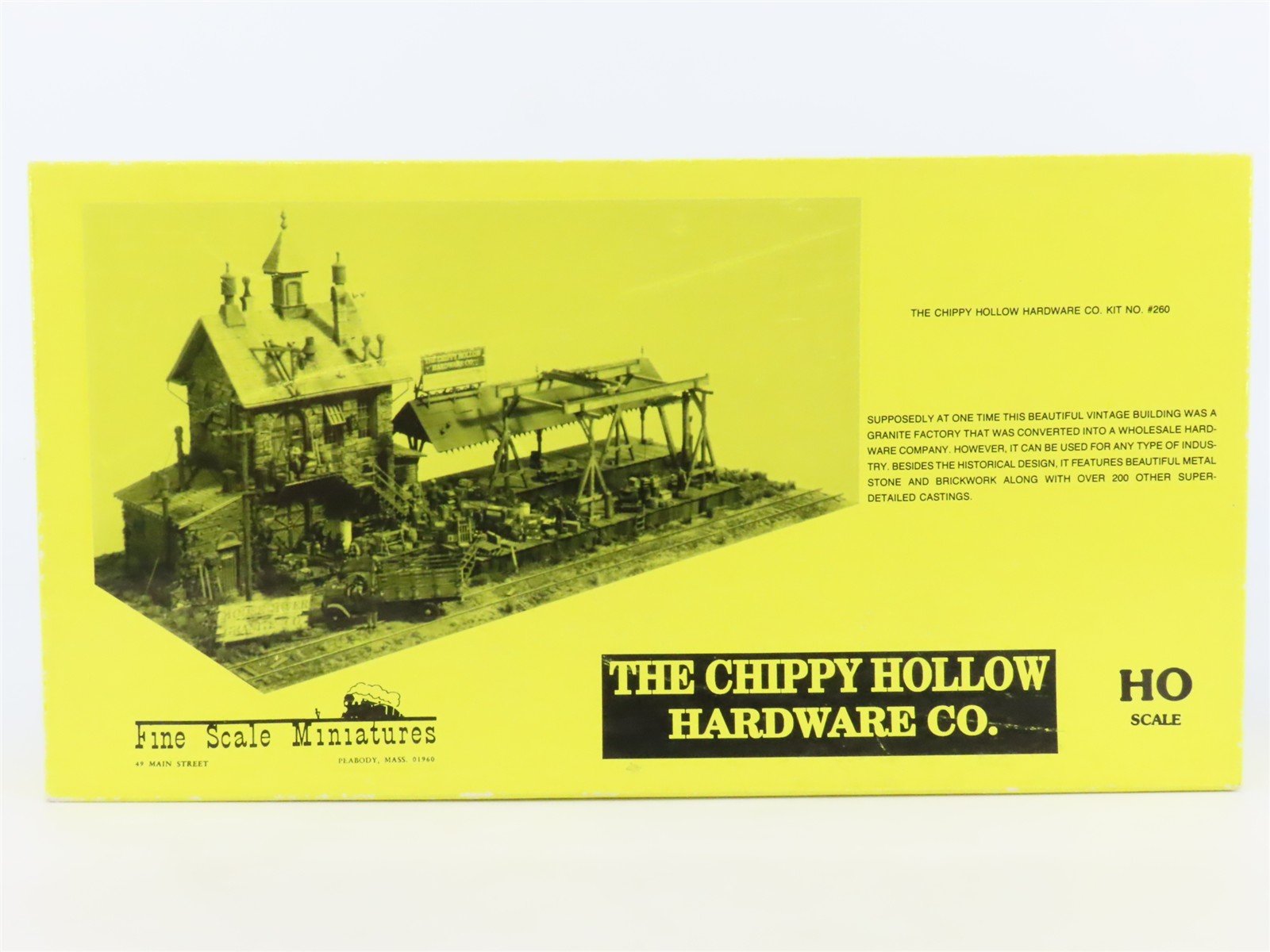 HO 1/87 Fine Scale Miniatures Craftsman Kit #260 The Chippy Hollow Hardware Co.