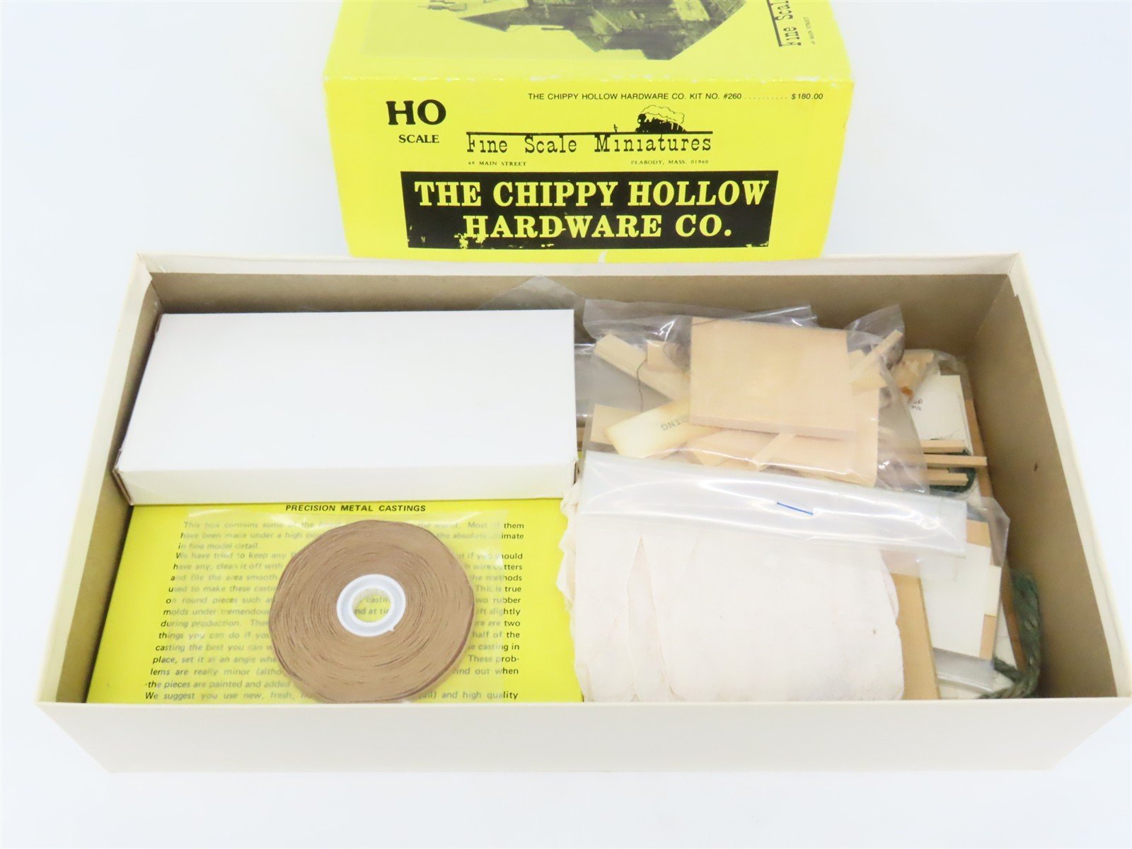 HO 1/87 Fine Scale Miniatures Craftsman Kit #260 The Chippy Hollow Hardware Co.