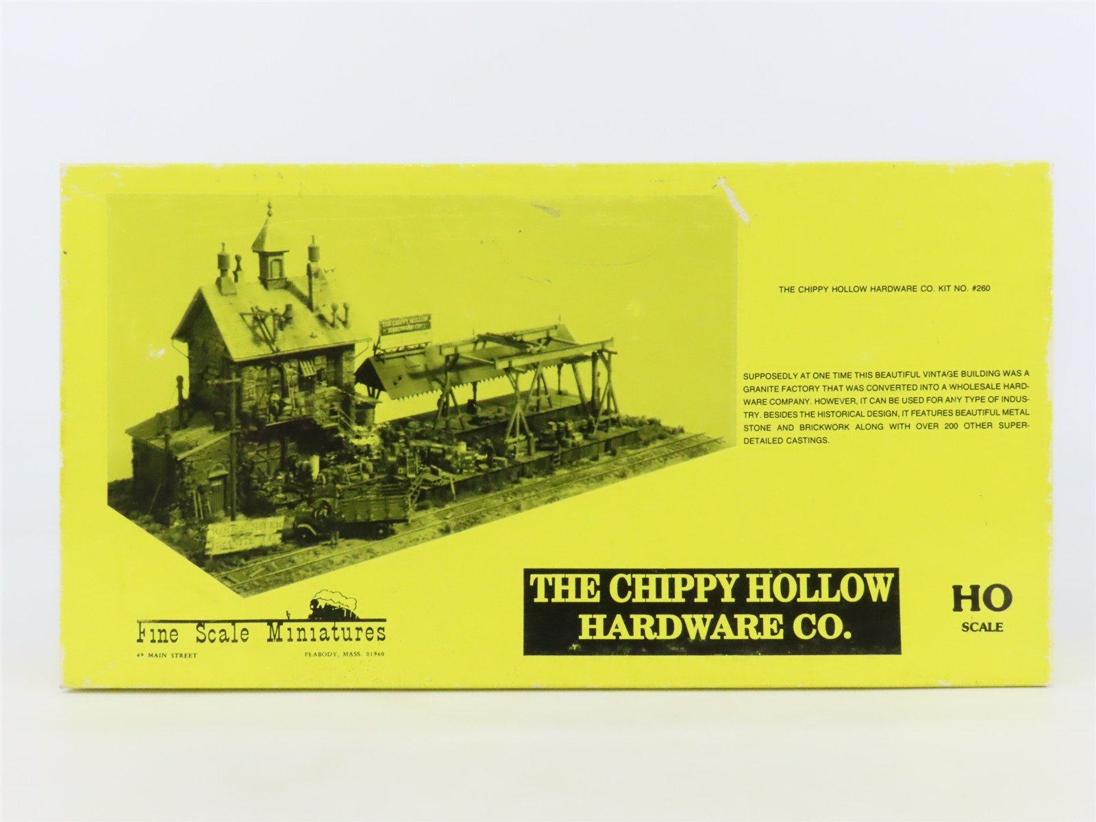 HO 1/87 Fine Scale Miniatures Craftsman Kit #260 The Chippy Hollow Hardware Co.