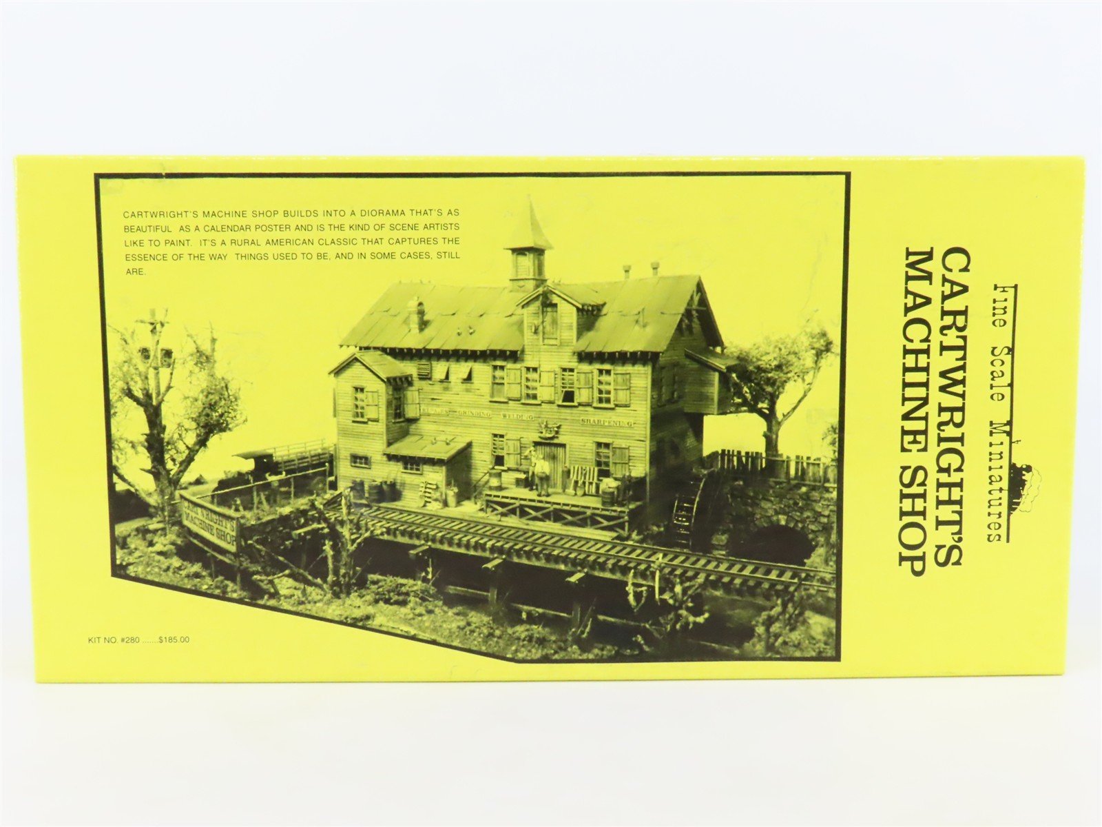 HO 1/87 Fine Scale Miniatures Craftsman Kit #280 Cartwright's Machine Shop