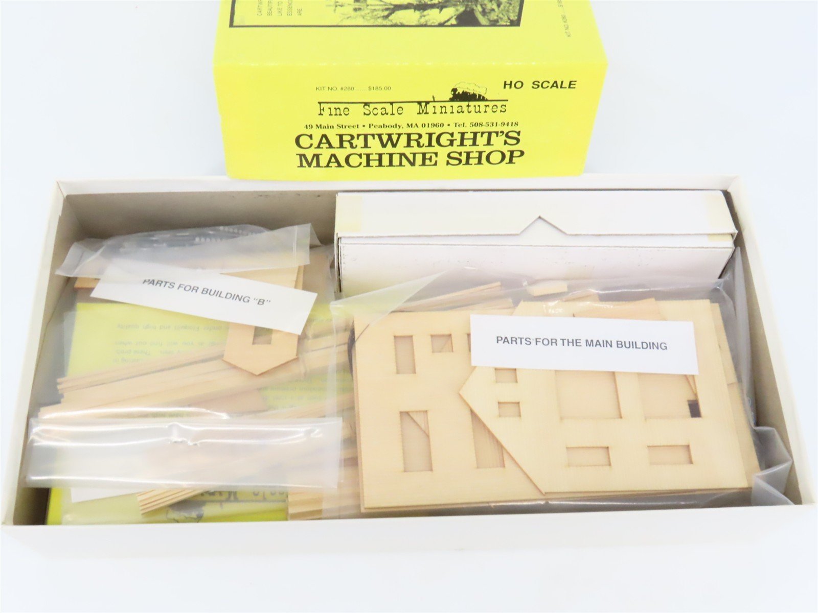 HO 1/87 Fine Scale Miniatures Craftsman Kit #280 Cartwright's Machine Shop