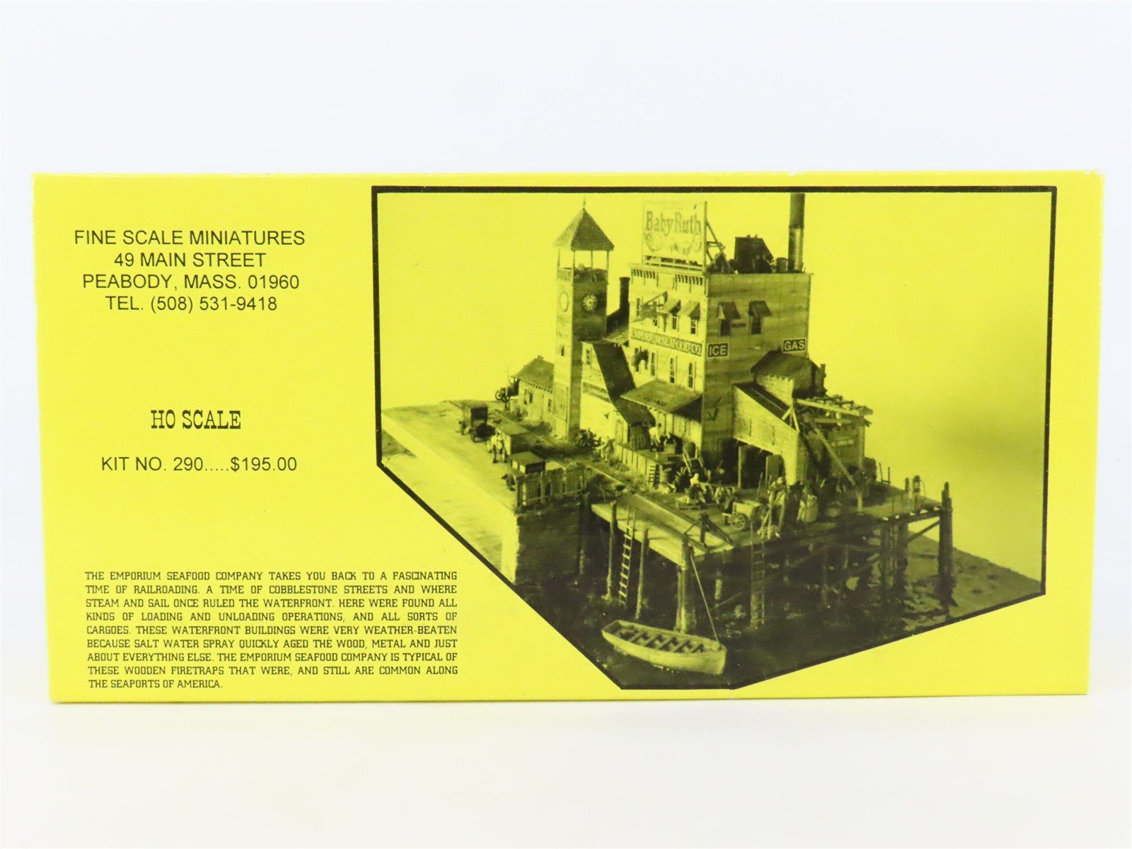 HO 1/87 Fine Scale Miniatures Craftsman Kit #290 Emporium Seafood Co.