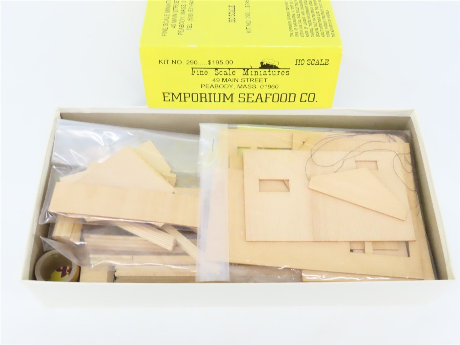 HO 1/87 Fine Scale Miniatures Craftsman Kit #290 Emporium Seafood Co.
