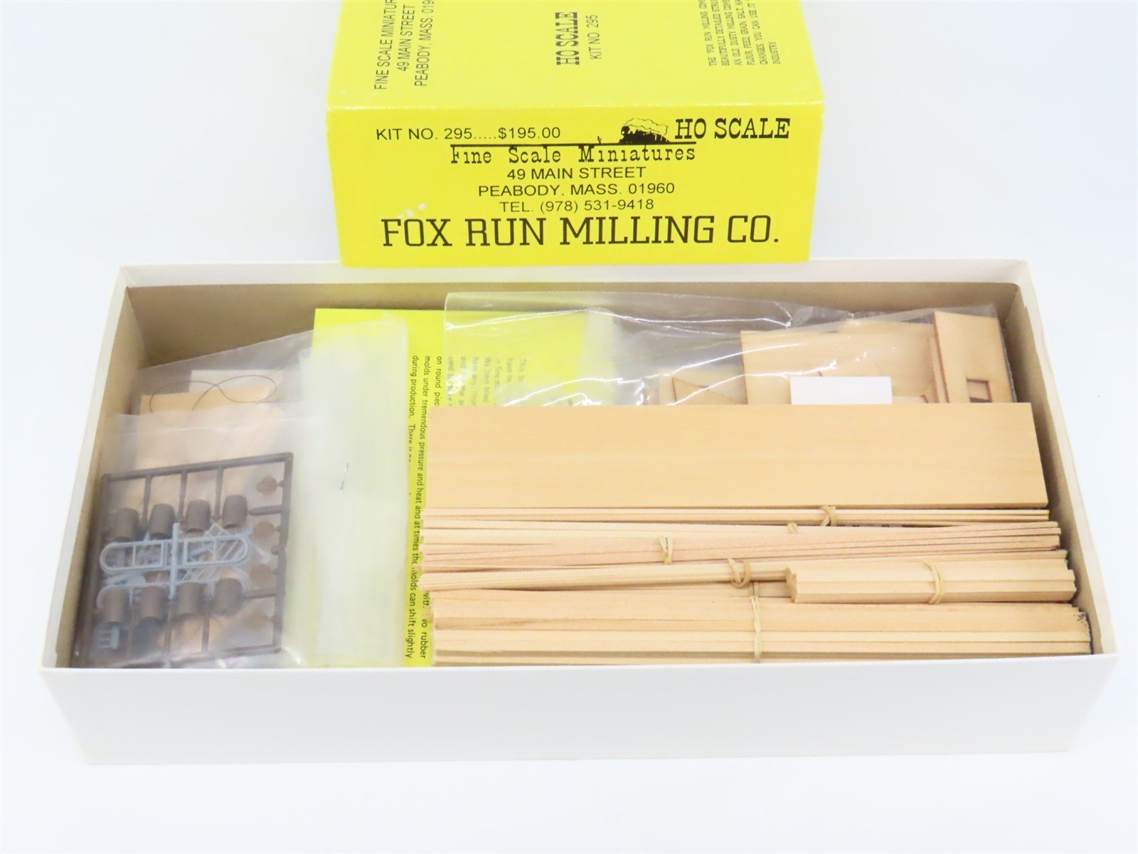 HO 1/87 Fine Scale Miniatures Craftsman Kit #295 Fox Run Milling Co.