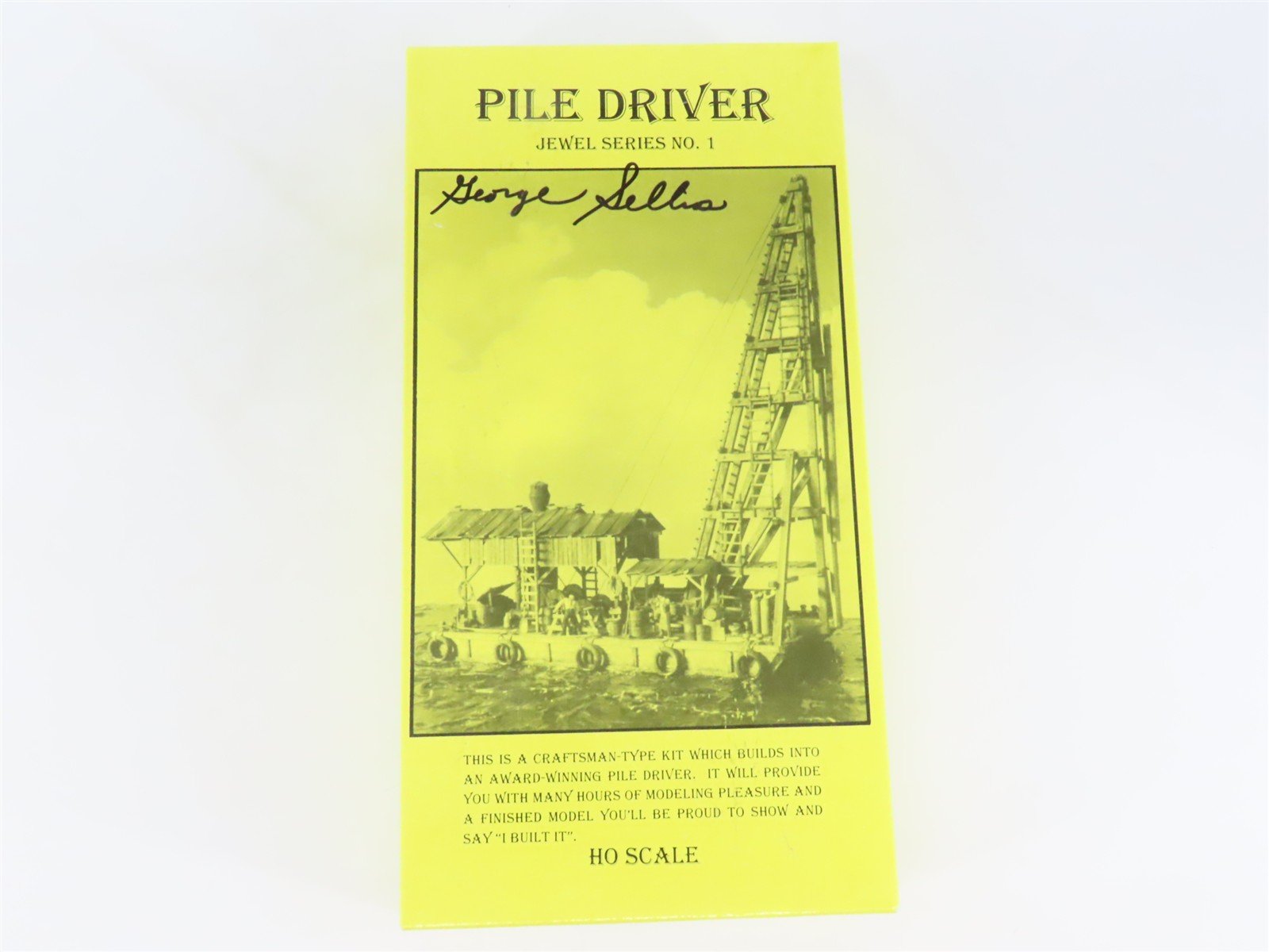 HO 1/87 Fine Scale Miniatures Jewel Series Craftsman Kit #1 Pile Driver - SIGNED