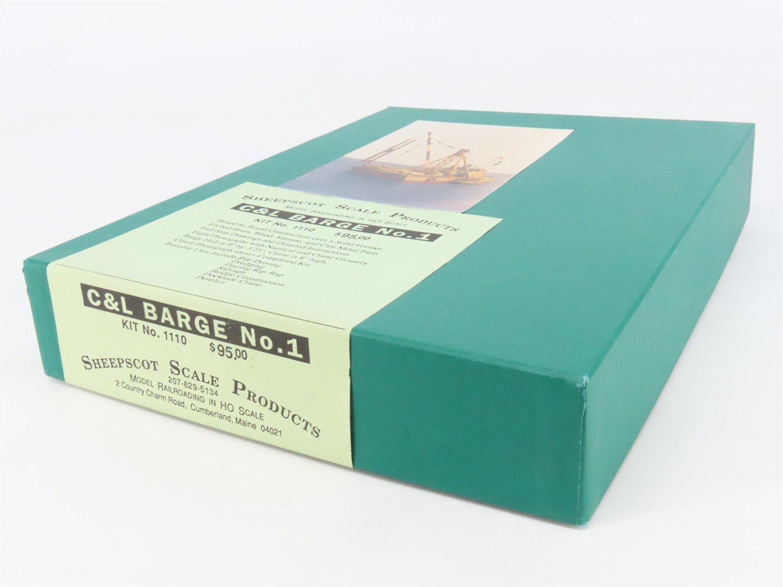 HO 1/87 Sheepscot Scale Products Craftsman Kit #1110 C&L Barge No. 1