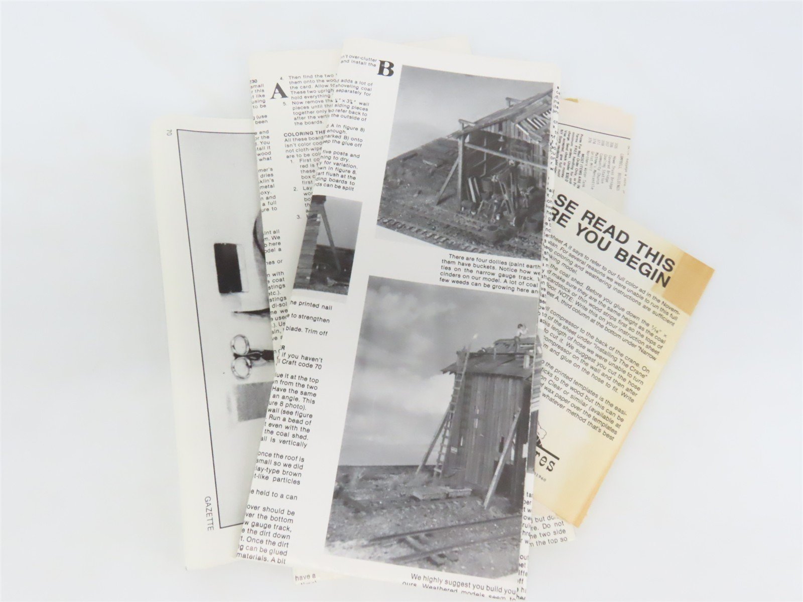 HO Fine Scale Miniatures Craftsman Kit #230 Branchline Bucket Coaling Station
