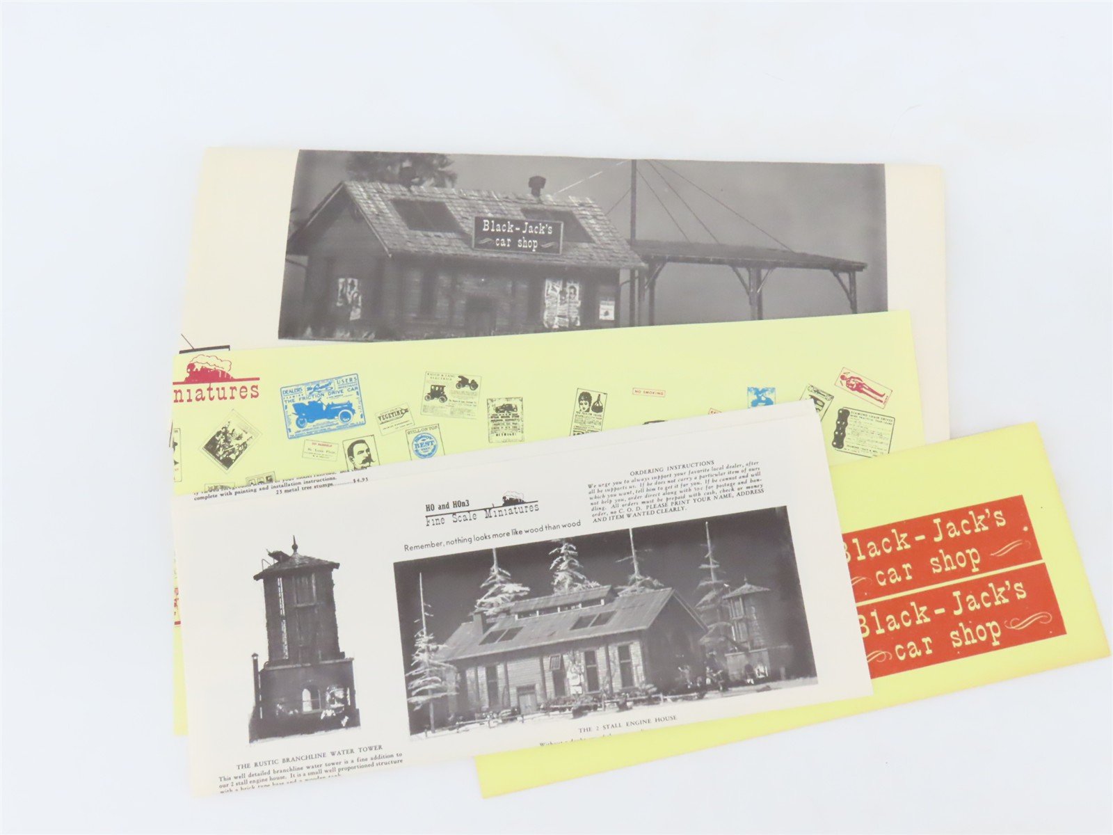 HO 1/87 Fine Scale Miniatures Craftsman Kit #65 Old Time Car Repair Shop