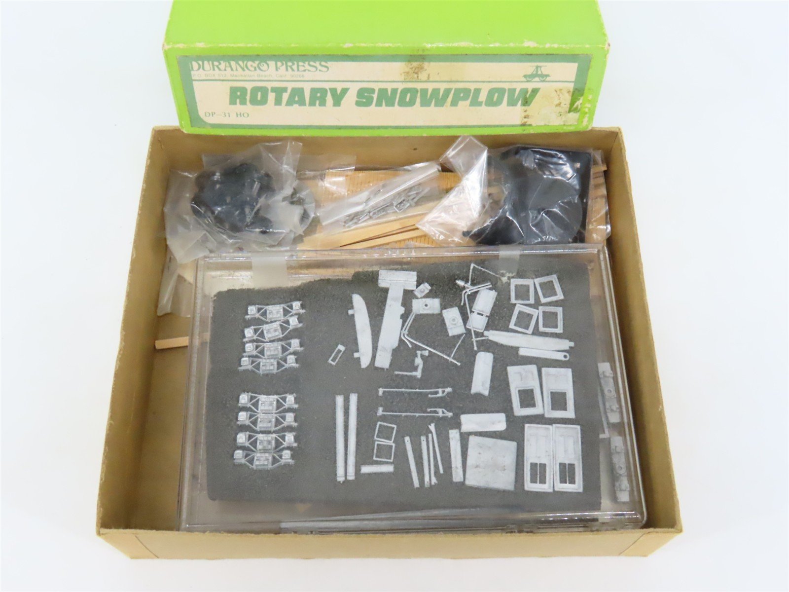 HO Scale Durango Press Kit #DP-31 Undecorated Rotary Snowplow