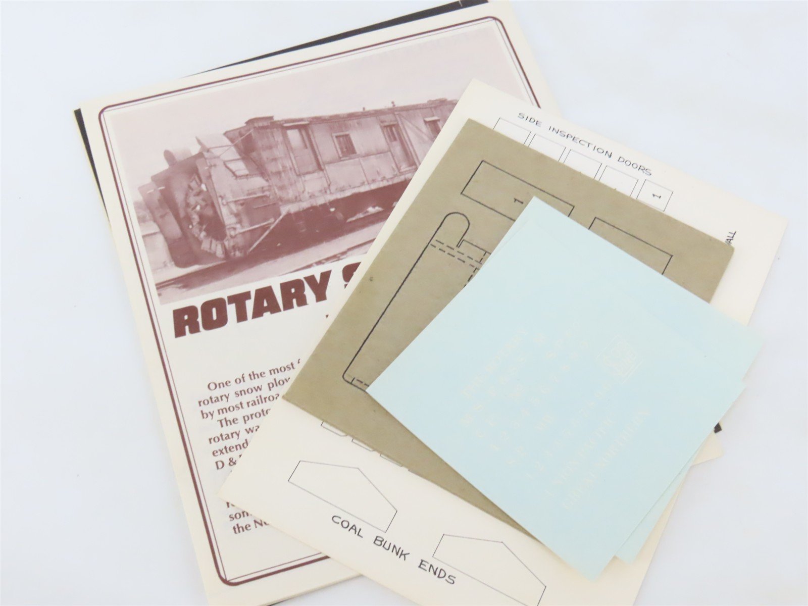 HO Scale Durango Press Kit #DP-31 Undecorated Rotary Snowplow