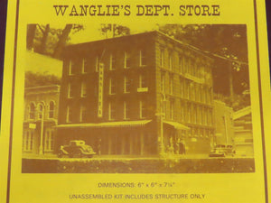 HO Scale Magnuson Models M521 Wanglie's Dept. Store Building Kit