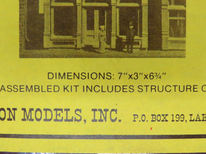 HO Scale Magnuson Models M507 Bank of Victoria Falls Building Kit