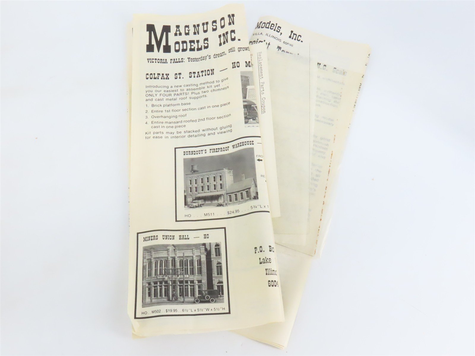 HO Scale Magnuson Models M515 Union Avenue Freight Terminal Building Kit