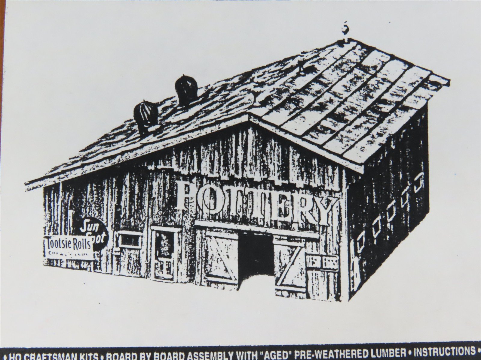 HO Scale Mainline & Siding MS 503 Pottery Barn Building Craftsman Kit