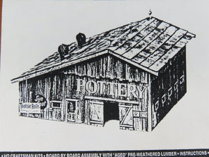 HO Scale Mainline & Siding MS 503 Pottery Barn Building Craftsman Kit