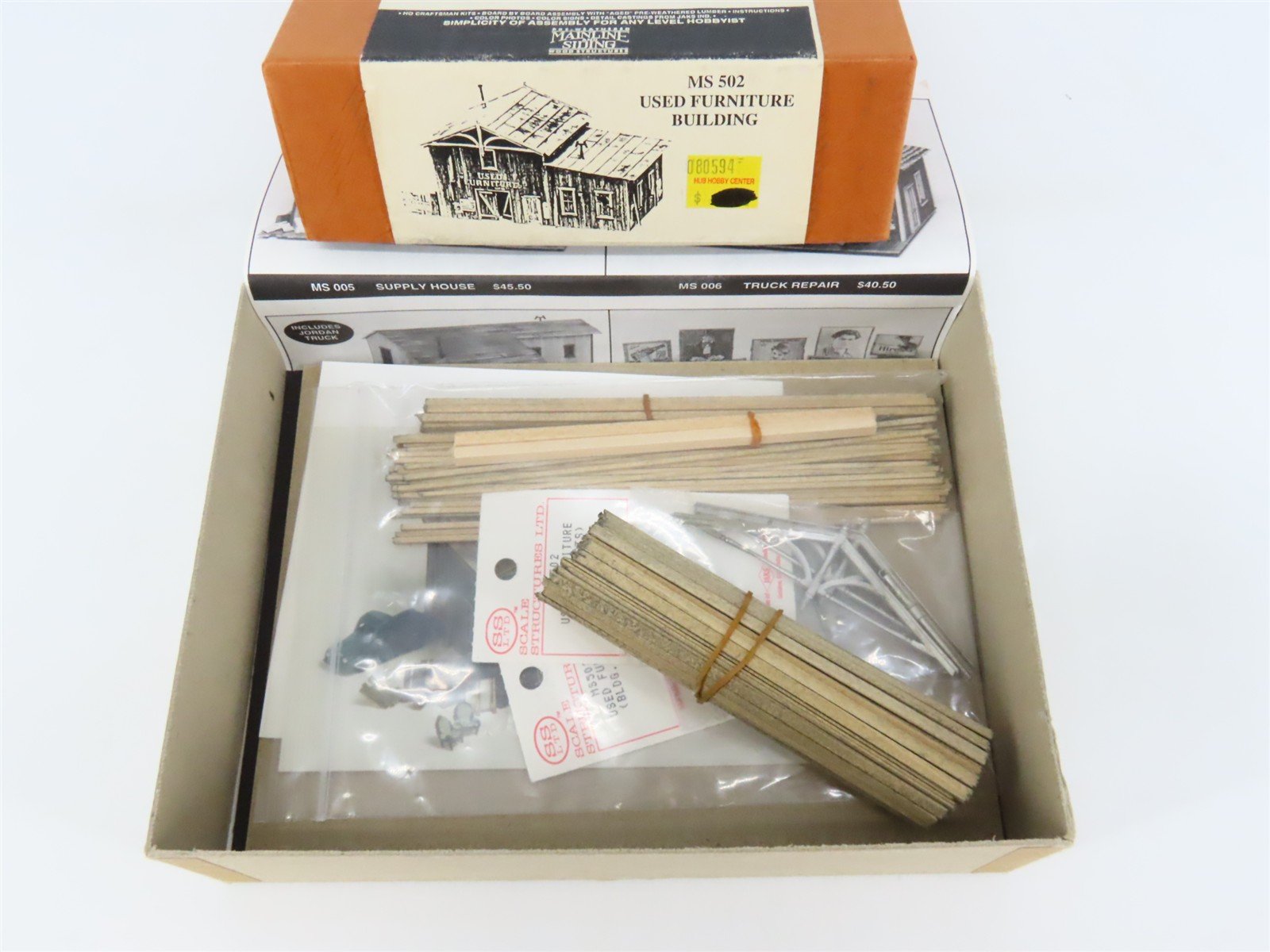 HO Scale Mainline & Siding MS 502 Used Furniture Building Craftsman Kit