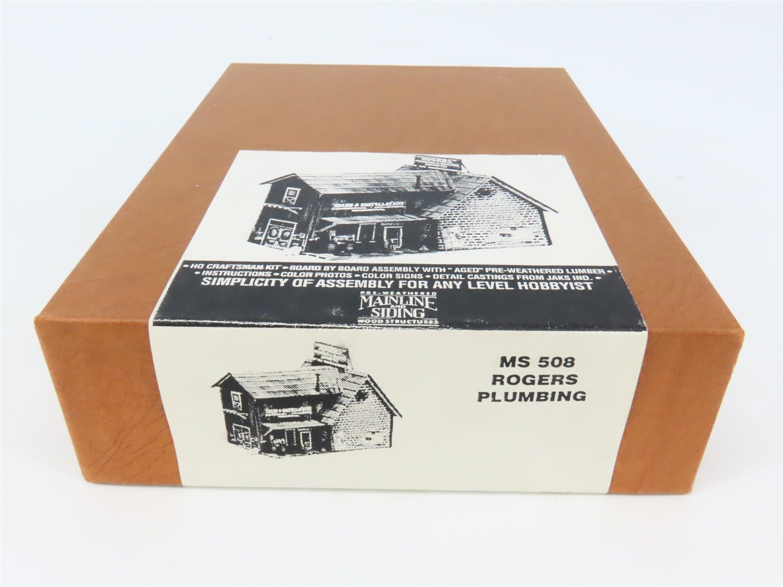 HO Scale Mainline & Siding MS 508 Rogers Plumbing Building Craftsman Kit