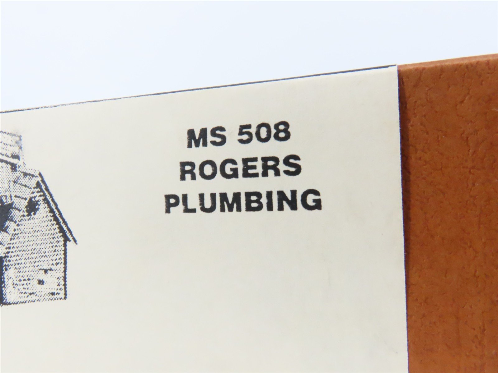 HO Scale Mainline & Siding MS 508 Rogers Plumbing Building Craftsman Kit
