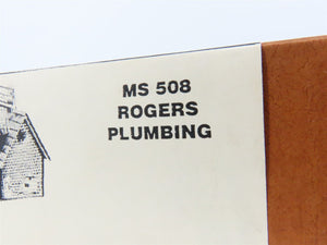 HO Scale Mainline & Siding MS 508 Rogers Plumbing Building Craftsman Kit