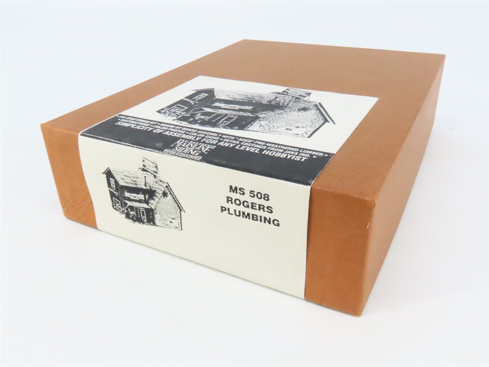HO Scale Mainline & Siding MS 508 Rogers Plumbing Building Craftsman Kit